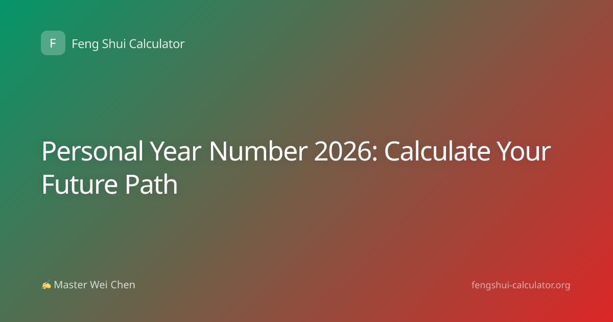 Personal Year Number 2026: Calculate Your Future Path